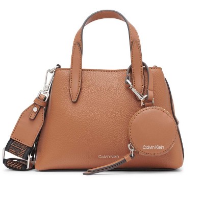 Generic Millie 2 in 1 Triple Compartment Mini Satchel Crossbody, Caramel, One Size