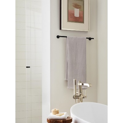 Matte Black Stainless Steel 24-inch Wall Mounted Towel Bar