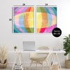 Stupell Industries Oblique Neon Flare 2pc Framed Giclee Art Set - 3 of 4