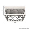 Hunter Fans 13.5" Gablecrest Ceiling Light Distressed White Finish - 4 of 4