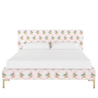 target king platform bed