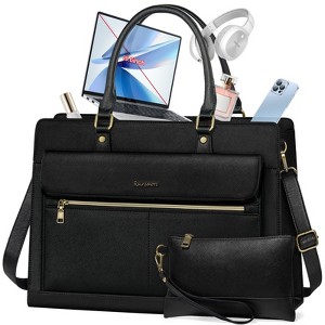 Laptop Bag for Women 15 Inch Laptop Tote Bag Business Office Work Bags Professional Briefcase - 1 of 4