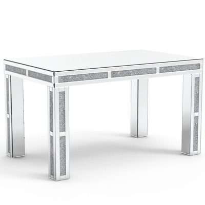 HomeRoots 31" Silver Wood Dining Table