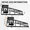 COZONY 2PCS 12,000 LBS Heavy Duty Vehicle Lift Ramps – Portable Car & Truck Service Ramps for Garage & Auto Maintenance - 3 of 4