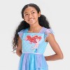 Girls' Little Mermaid Ariel NightGown - Blue - 3 of 3