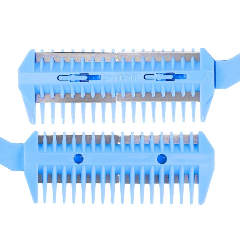 Unique Bargains Women's and Men's Split Ends Dual Edge Razor Comb Hair Trimmer Comb 6 Pcs, 5 of 7
