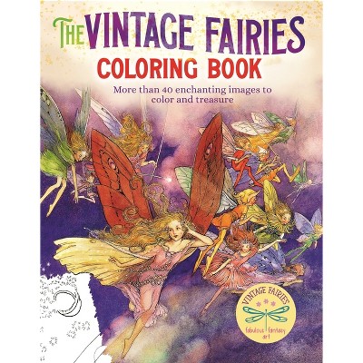 The Vintage Fairies Coloring Book - (Sirius Vintage Coloring) (Paperback)
