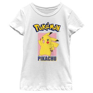 Girl's Pokemon Pikachu Portrait T-Shirt - 1 of 4