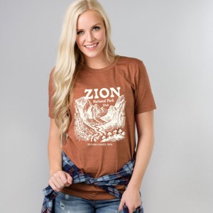 Simply Sage Market Zion National Park Established 1919 Short Sleeve Tee - 1 of 4