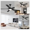 Kviflon 52 Inch Ceiling Fan with Light,Reversible DC Motor,Remote Control for Timer Setting,6 Speed Wind,for Bedroom,Kitchen,Outdoors - 4 of 4