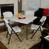 Lifetime Square Fold In Half Card Table White: Easy to Open, Stain-Resistant, No Assembly, 400lb Capacity - 3 of 4