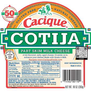 Cacique Cotija Part Skim Milk Cheese - 10oz