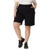 Agnes Orinda Women's Plus Size Above-the-Knee Length Jogger Pocket Track Cargo Shorts - 3 of 4