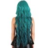 HalloweenCostumes.com  Women Curly Enchanted Lagoon Wig for Women, Green - 2 of 4