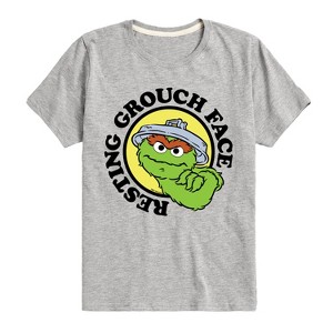 Boys' - Sesame Street - Resting Grouch Face Short Sleeve Graphic T-Shirt - 1 of 4