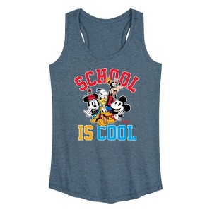 Women's - Disney - School Is Cool Graphic Racerback Tank - 1 of 4