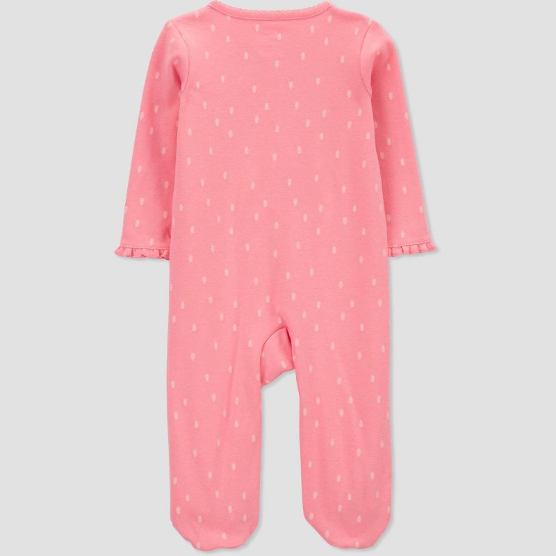 Carter&#39;s Just One You&#174; Baby Girls&#39; Little Sister Footed Pajama - Rose Pink, 3 of 5