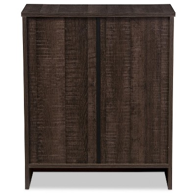 Espresso Brown Wood 3-Drawer Modern Storage Chest