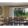 Urban Ambiance Luxury Modern Farmhouse Indoor Chandelier,  26-1/2''H x 35-1/2"W x 35-1/2''D,  Brushed Nickel Finish, UHP4603 - 2 of 4