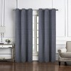 RT Designer Collection Florence Jacquard Luxurious Decorative Grommet 2 Pack Curtain Panel 36" x 84" Grey - 2 of 4