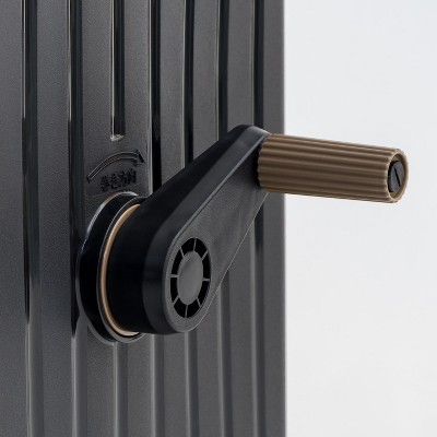 Black and Brown Portable Retractable Hose Reel with Nozzle