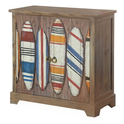 Key West Finns Board Two Door Cabinet Brown - StyleCraft