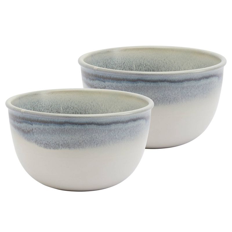 2pc Stoneware Deep Serving Bowls - Tabletops Gallery, 1 of 4