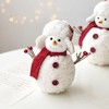 BABYYER Christmas Snowman Doll, Soft and Fabric Snowman Plush Toy for Holiday Home Decor, Desktop or Window Display - 4 of 4