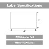 PSBM 4 Rolls 4"x 2" Thermal Transfer Labels, White, High Bond Adhesive - 11500 Labels - 3 of 4