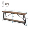 Resenkos Console Table, Sofa Table, 70.9" Console Table, Extra Long Sofa Table Behind Couch,Dark Brown & Black - 4 of 4