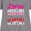 Girls' - Barbie - Stacked Barbie Vday Graphic Short Sleeve Fleece Dress - 2 of 4
