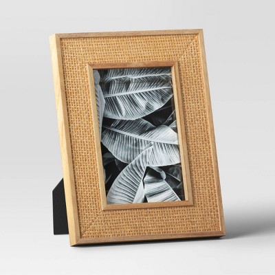 Wood 6 Slot Wall Photo Frame With Floor Stand Brown - Olivia & May : Target