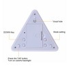 LED Alarm Clock with Color Changing Night Light and Temperature Display - Pyramid Shape, Digital Display for Bedroom and Living Room - 3 of 4