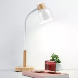 Wood Trim Desk Lamp (Includes LED Light Bulb) - Merkury Innovations