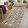 Washable Modern Abstract Rug Non Slip Low Pile Rug Soft Contemporary Throw Floor Cover Foldable Indoor Carpet for Living Room Bedroom Playroom - 2 of 4