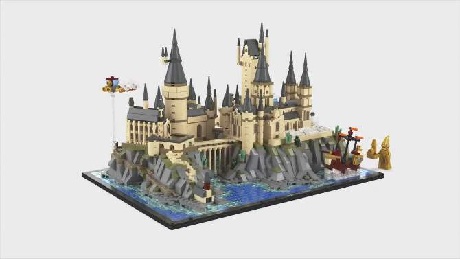 LEGO Harry Potter Hogwarts Castle and Grounds Wizarding Building Set 76419, 2 of 10, play video