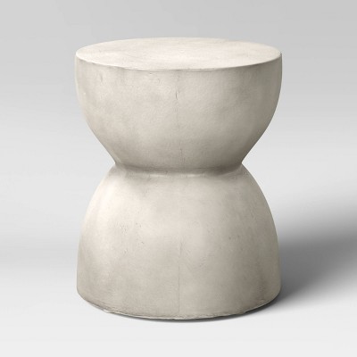 Faux Stone Hourglass Shaped Patio Accent Table - Threshold&#8482;_1