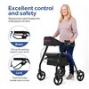 CENGHU Lightweight Rolling Walker with Big Wheels and Seat,Foldable Rollator Walkers for Seniors - 2 of 4