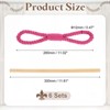 Unique Bargains Cotton Hand-Woven Decorative Drape Curtain Tiebacks with Wood Club - 2 of 4