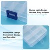 Unique Bargains Plastic Nail Bead Art Supplies Fishing Tools Craft Organizer 4.9x2.5x0.8 Inch 2 Pcs - 3 of 4