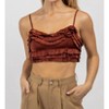 Women's TIERED WOVEN CAMI TOP - ENDLESS BLU. - 2 of 4