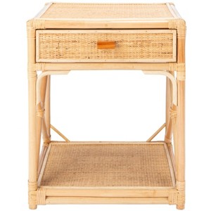 Bali 1 Drawer 1 Shelf Nightstand - NST4001 - Safavieh - 1 of 4