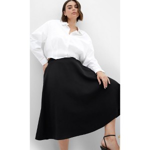 Women's Plus Size Pia Skirt - black | CITY CHIC - 1 of 4