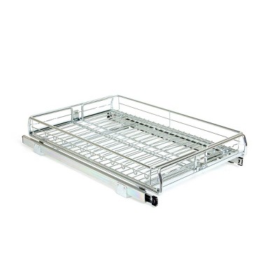 Expandable Chrome Sliding Cabinet Organizer (2 Pack)