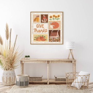Amanti Art 30"x30" Autumn Days VIII by Laura Marshall Framed Canvas Wall Art Print - 1 of 4