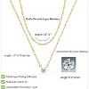 Tewiky Diamond Necklaces for Women, Dainty 14k Gold/Sterling Silver Choker Necklace Simple Gold Plated CZ Jewelry Necklaces for Women Trendy Gifts - 4 of 4