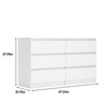NicBex 6 Drawers Dresser Tall Dresser Chests of Drawers Closet Organizers and Storage Dresser for Closet for Bedroom, Living Room - 4 of 4
