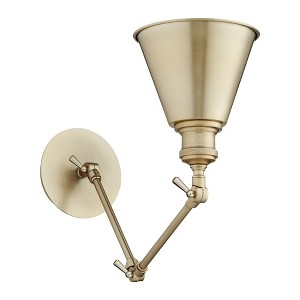 Quorum Lighting 1 - Light Sconce in  Aged Brass - 1 of 1