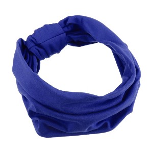 Unique Bargains Polyester Cotton Sweatbands Stretchy Moisture Wicking Headband for Fitness Sport 1 PCS - 1 of 4