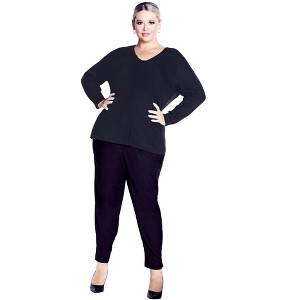 Avenue Women's Plus Size Primrose Sweater - 1 of 4